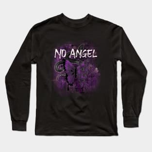 No Angel Purple Snake And Butterfly-flowers Long Sleeve T-Shirt